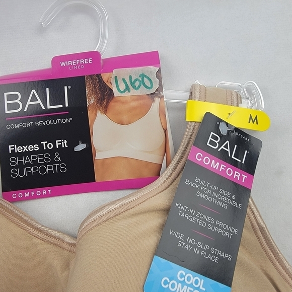 NWT Bali wirefree lined smoothing cool comfort bra Size Med - Picture 8 of 8